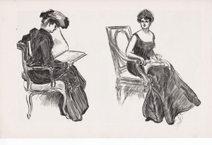 gibson girl sketches